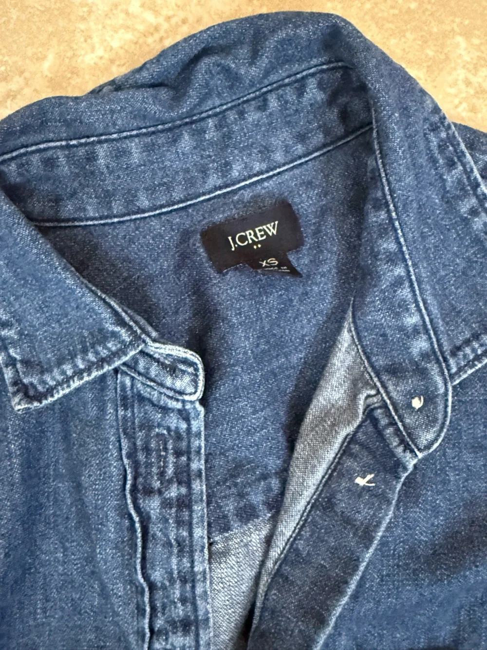 J Crew Jean Button Down Size XS